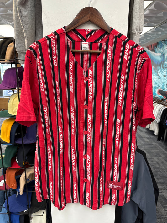 Supreme Jacquard Logo Baseball Jersey