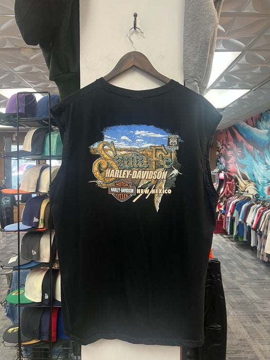 Harley Davidson Santa Fe Cut Off Shirt