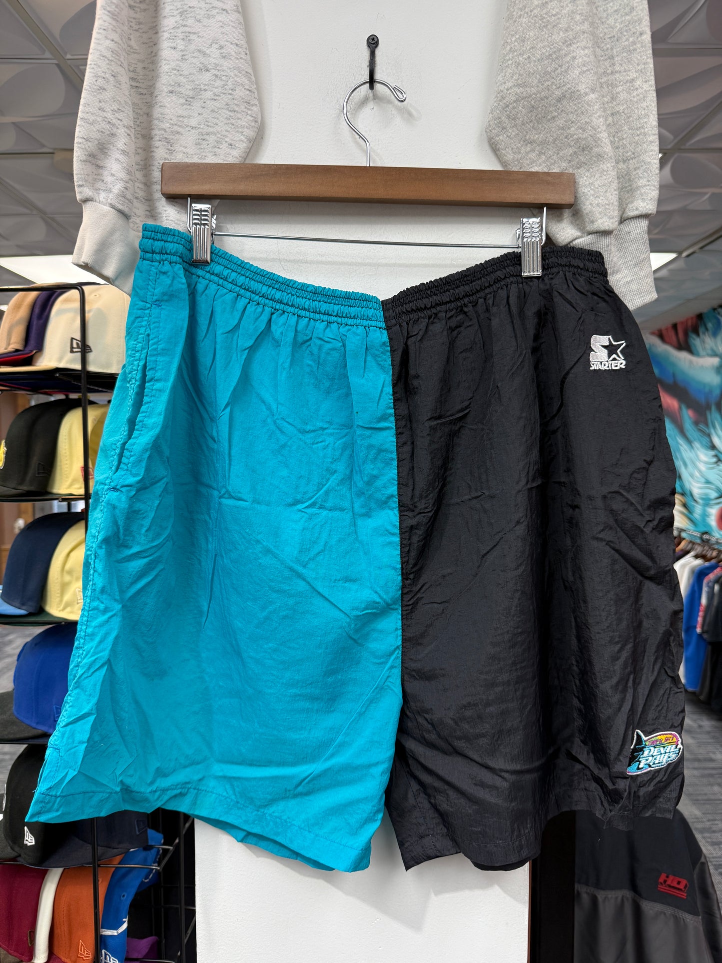 Vintage Starter Devil Rays Swim Trunks