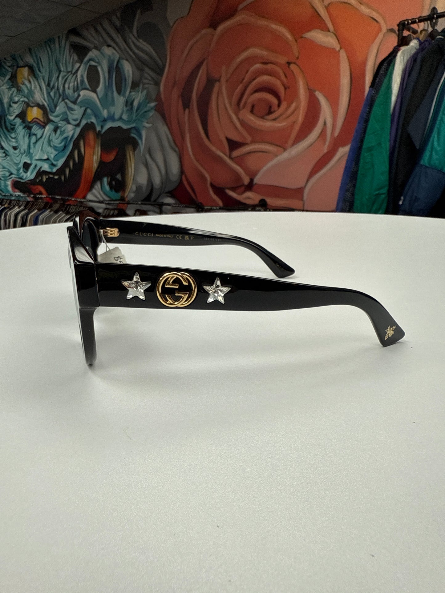 Gucci Round-Frame Star Sunglasses