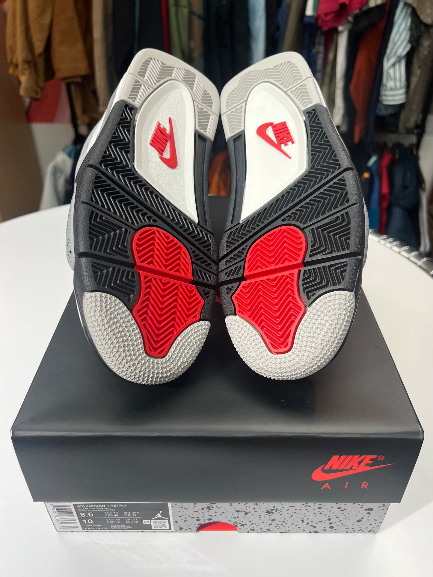 New Jordan 4 Retro White Cement