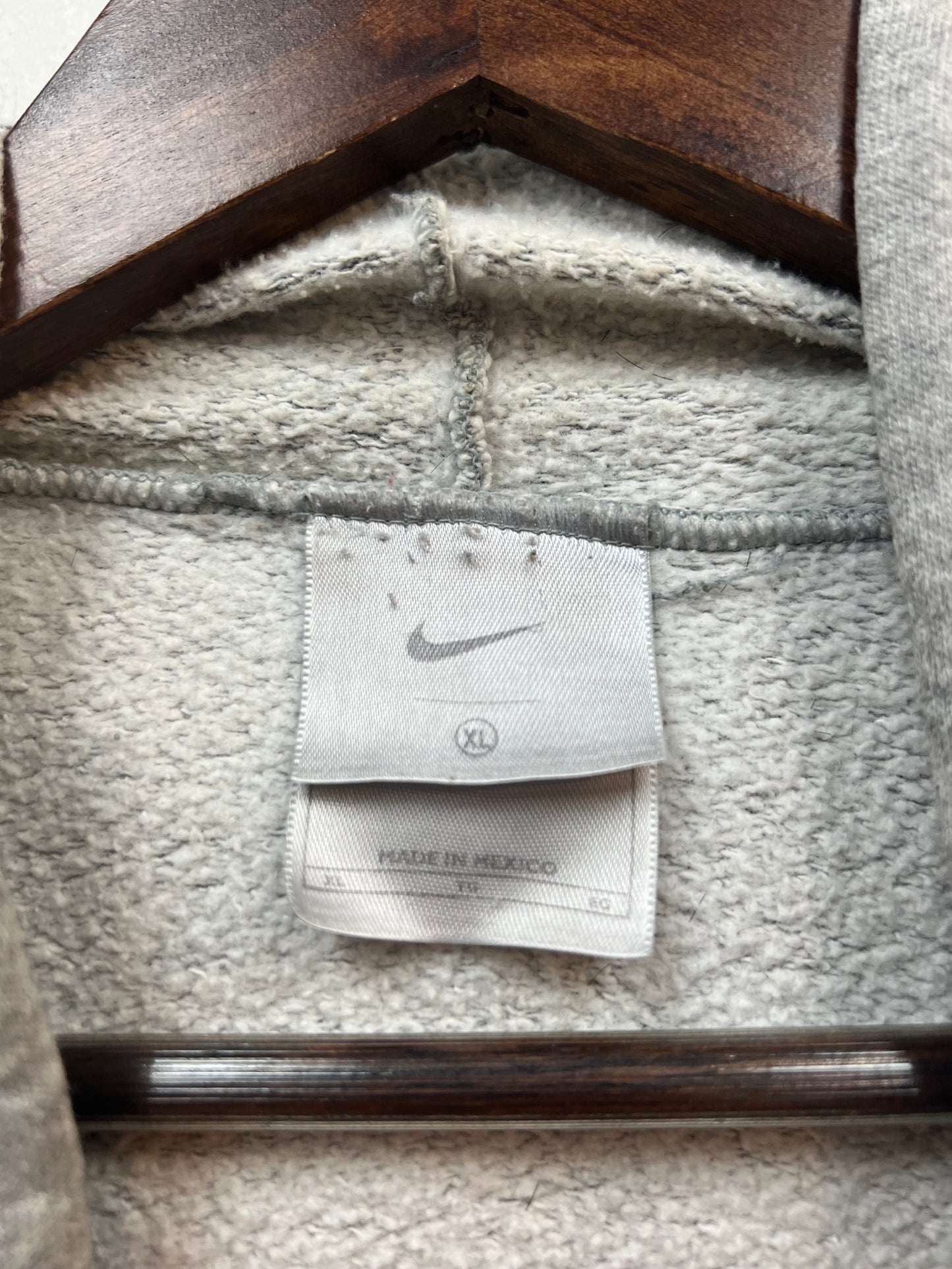Vintage Nike Grey Center Swoosh Hoodie