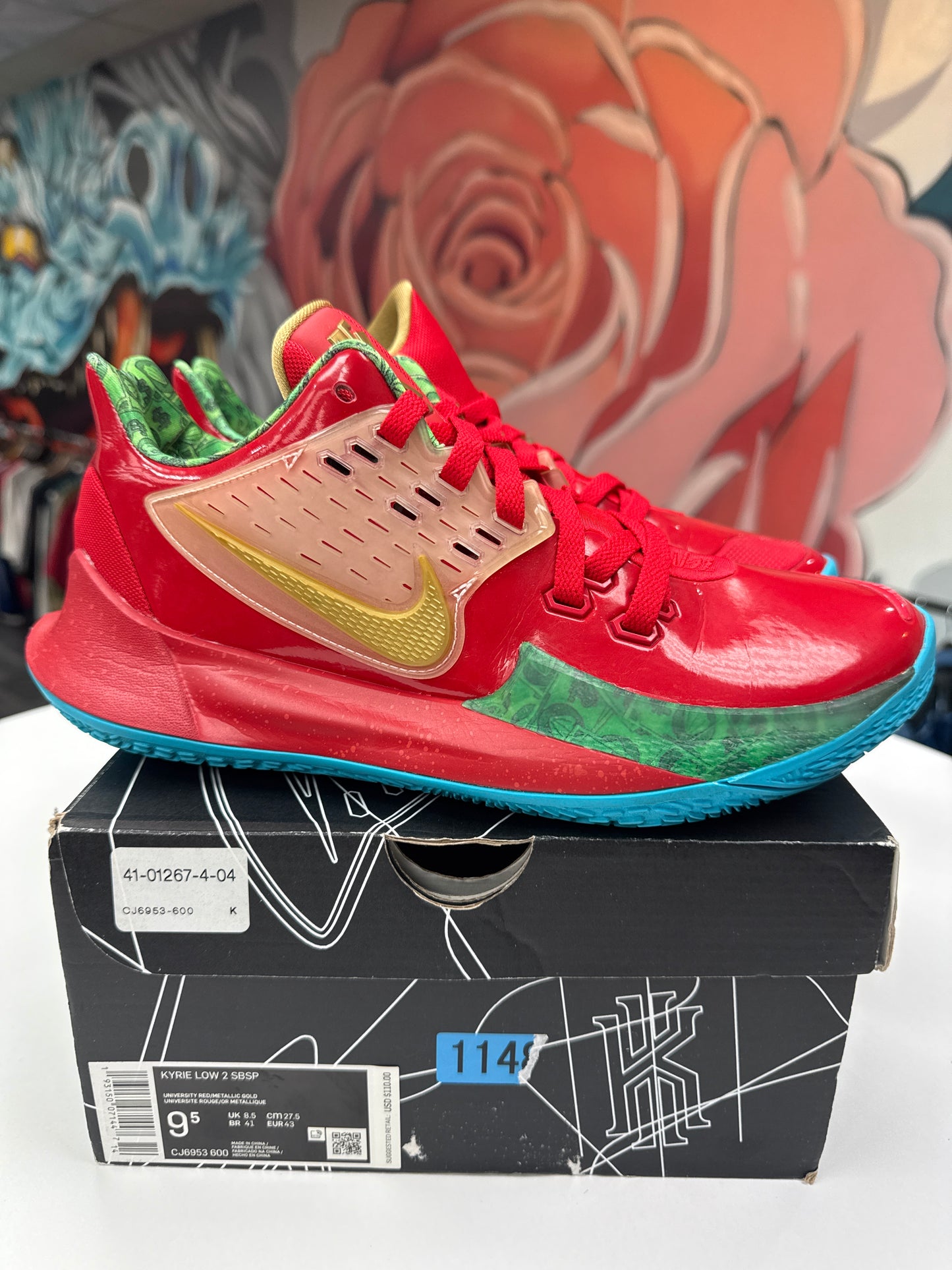 Preowned Kyrie 2 Low SpongeBob Mr. Krabs