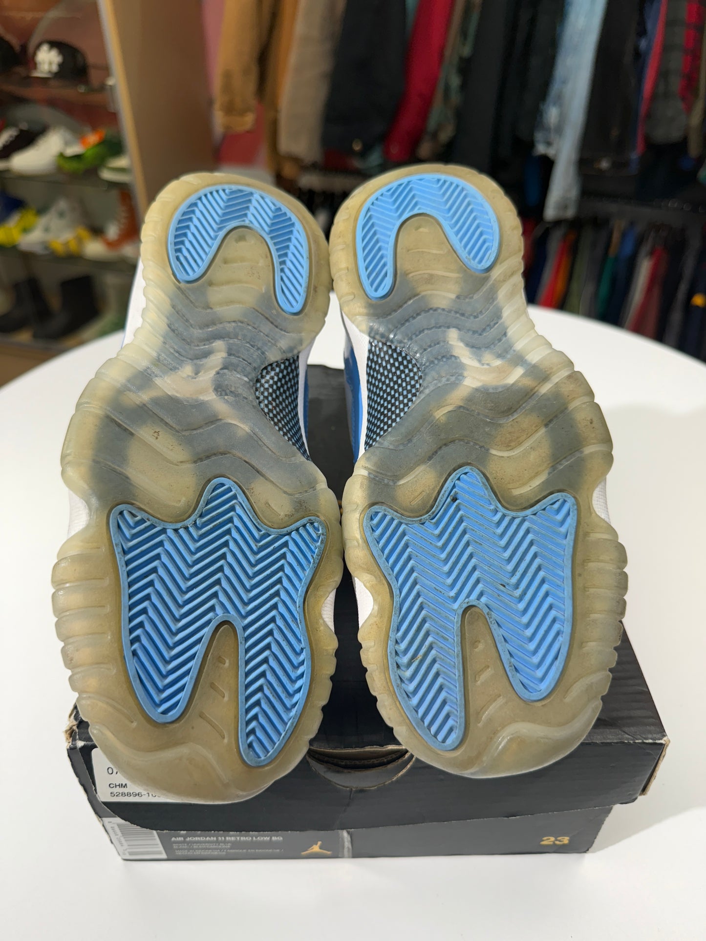 Preowned University Blue Jordan 11