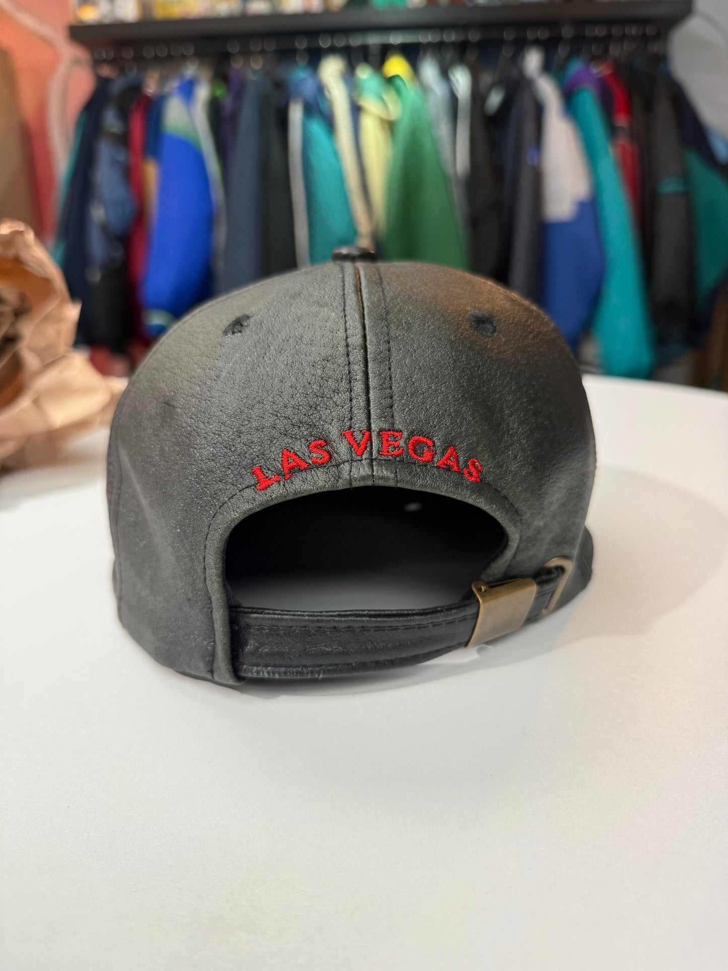 Vintage Harley Davidson Las Vegas Leather Strapback