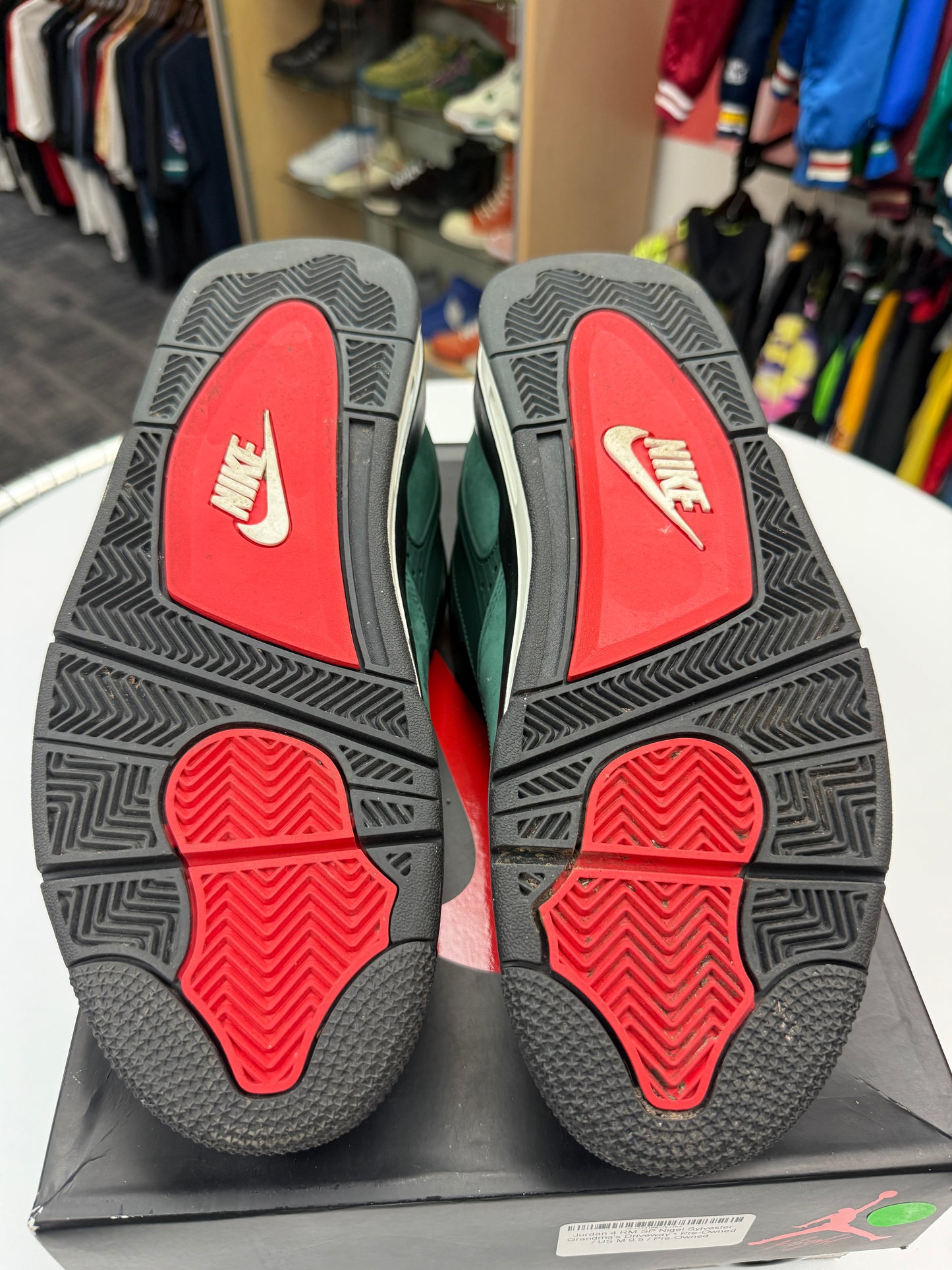 Preowned Nigel Sylvester Grandmas Driveway Jordan 4 Low