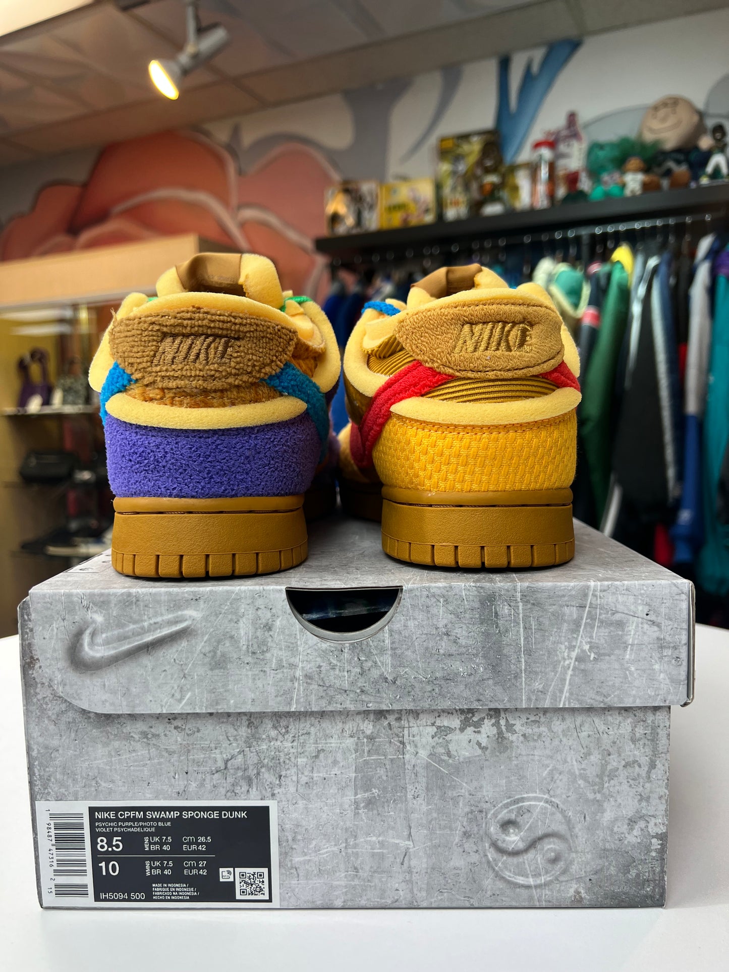 New CPFM Swamp Sponge Dunk Psychic Purple/Photo Blue Violet Psychedelic