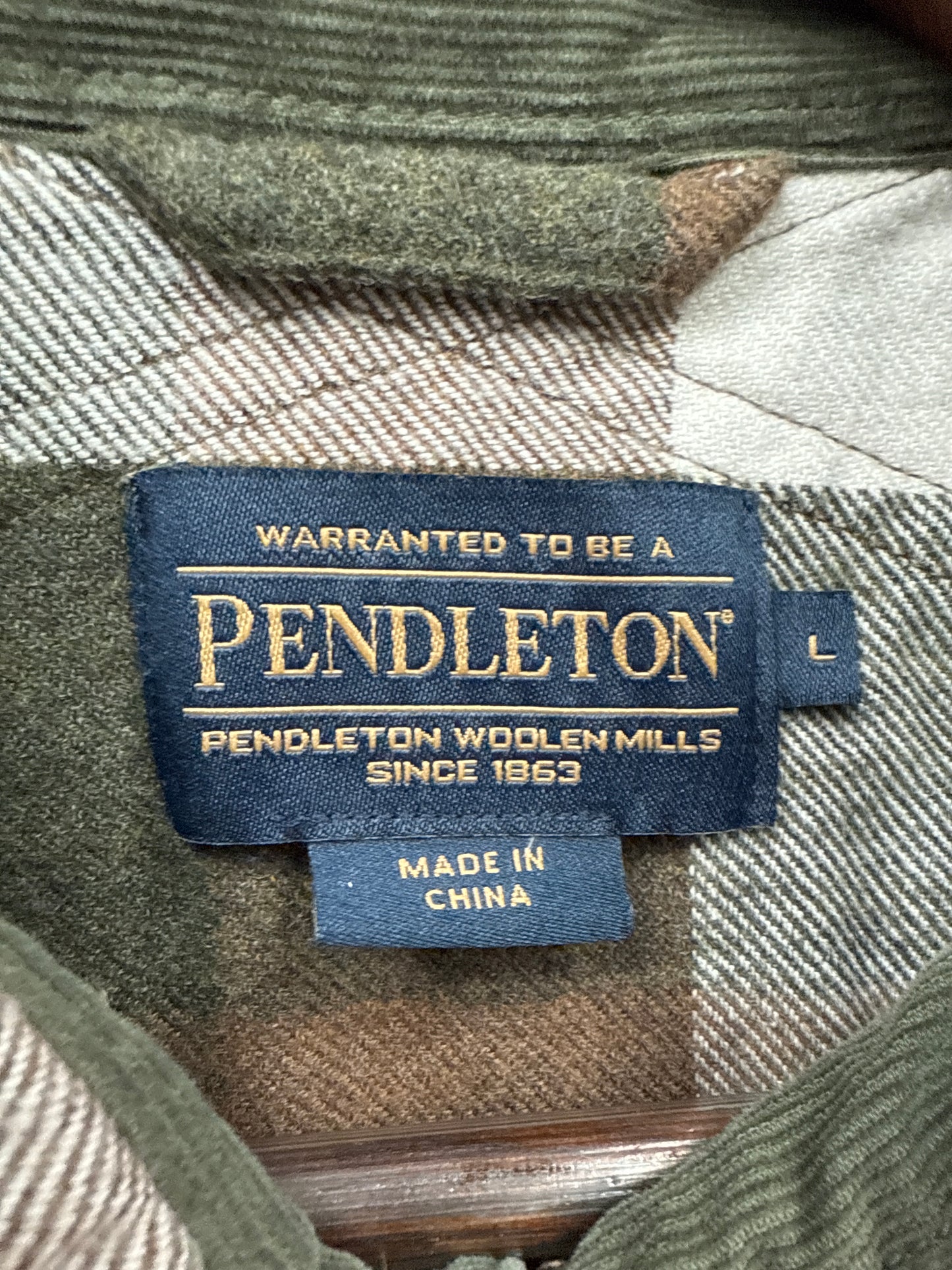 Pendleton Flannel Olive/Brown