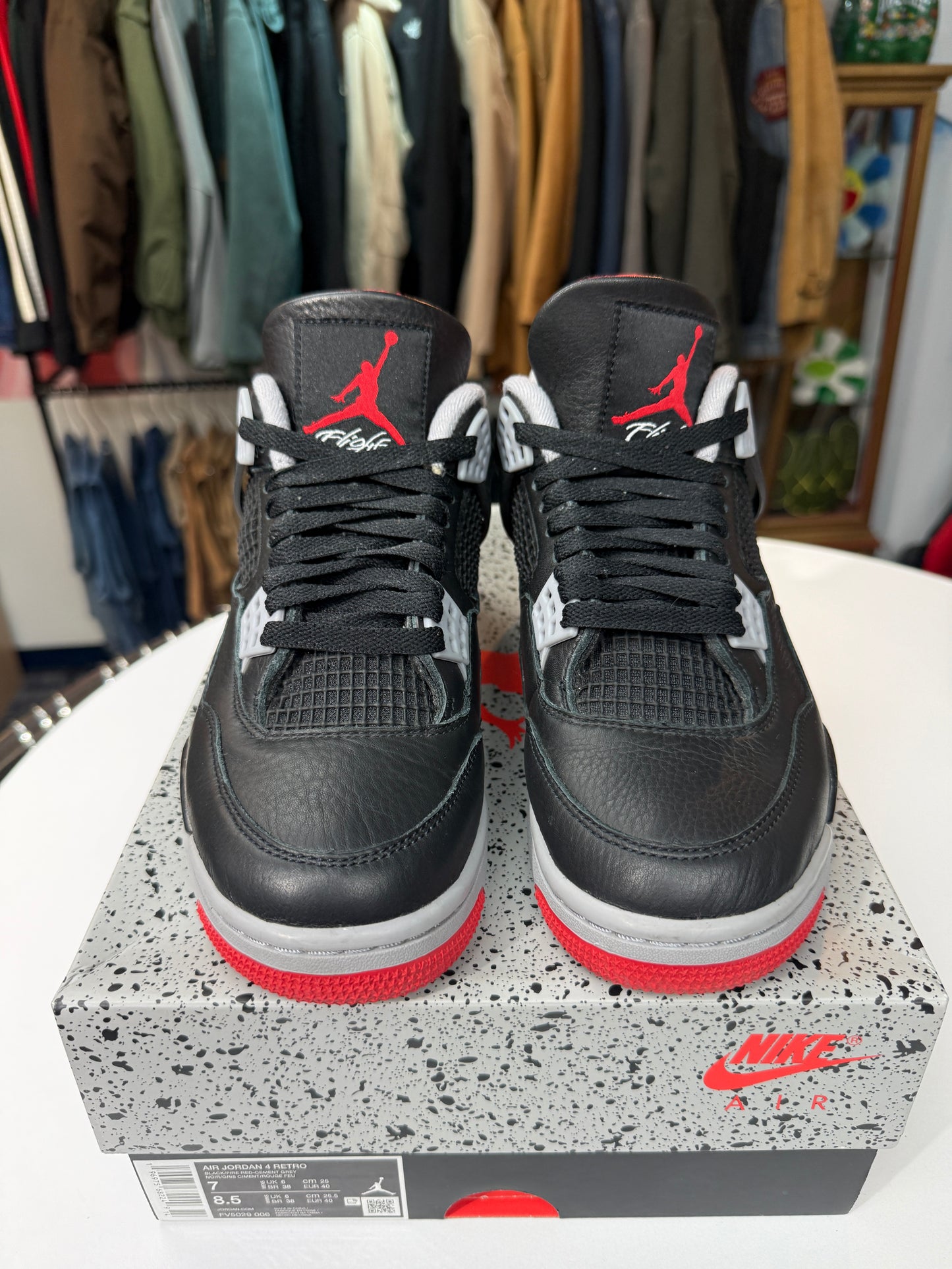 Preowned Reimagined Bred Jordan 4