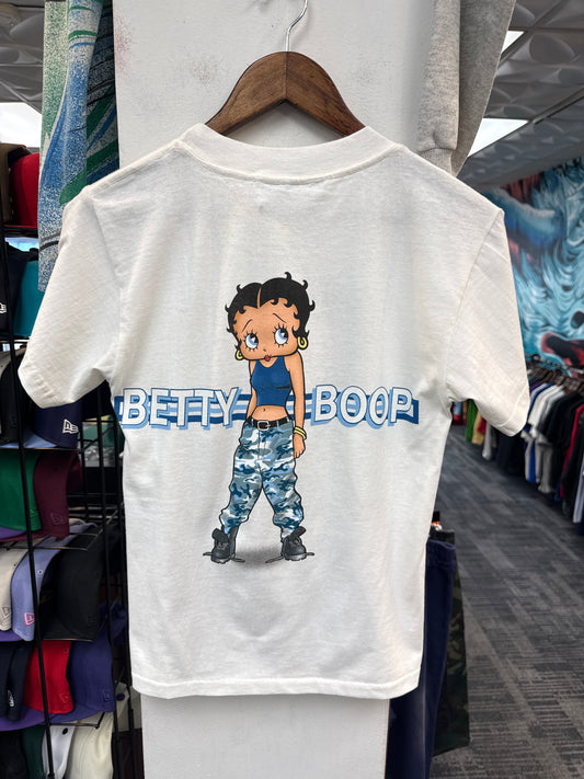 Vintage 1998 Betty Boop Military Camo Tee