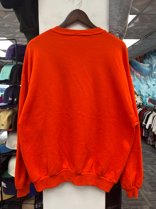 Rush Crest Crewneck Sweatshirt Orange/Teal
