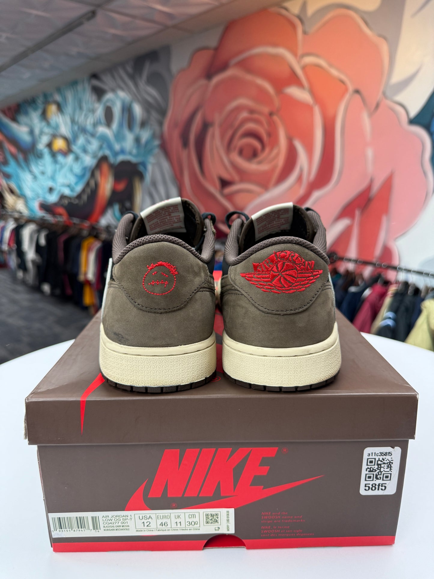 Preowned Travis Scott Jordan 1 Low OG Mocha