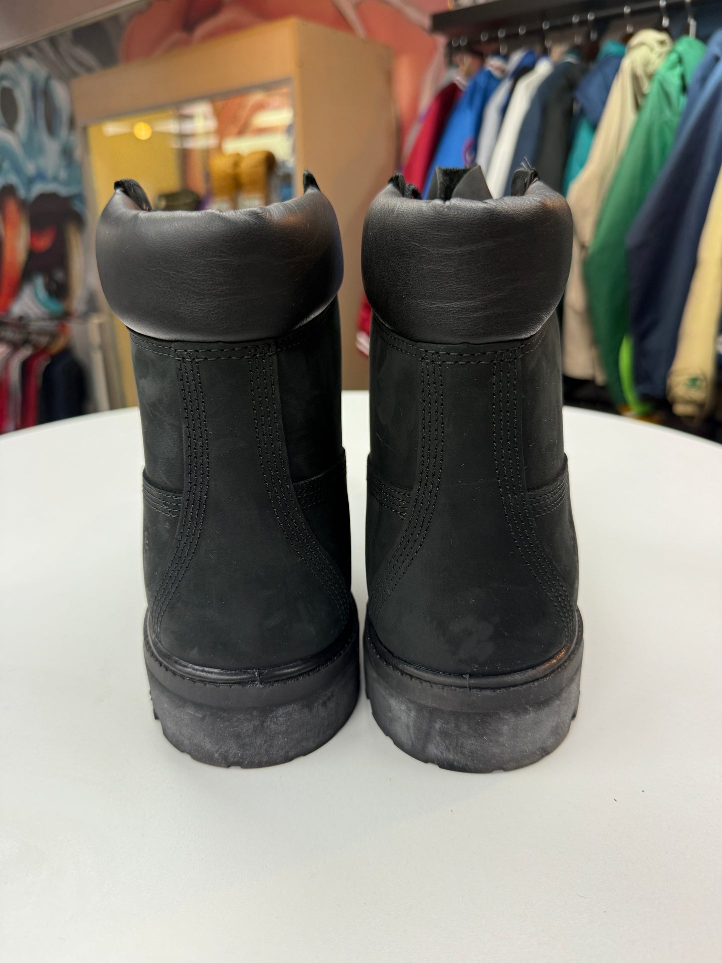 Like New Black Timberland Boots
