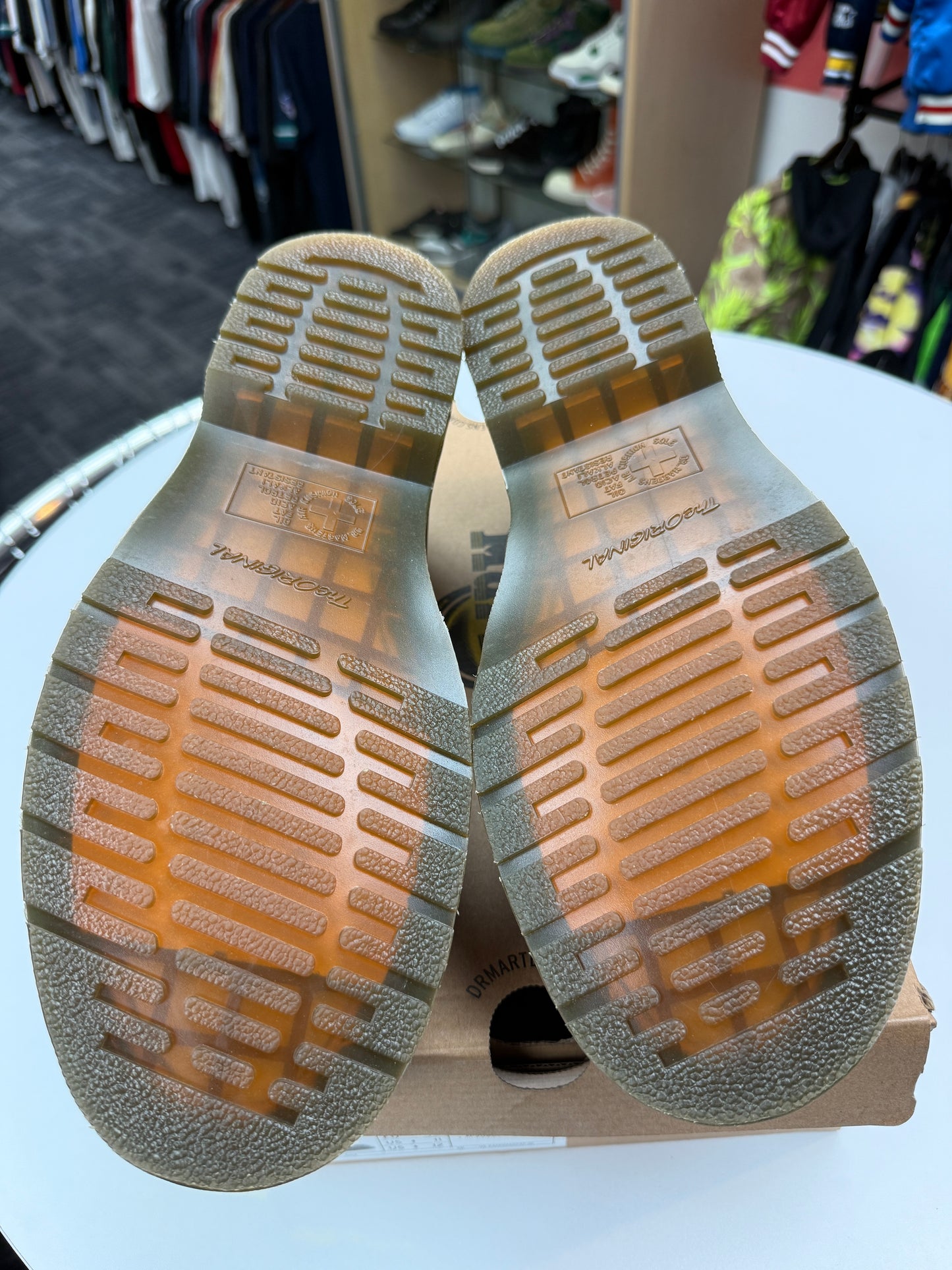 Preowned Crazy Horse Leather Dr. Marten Loafers
