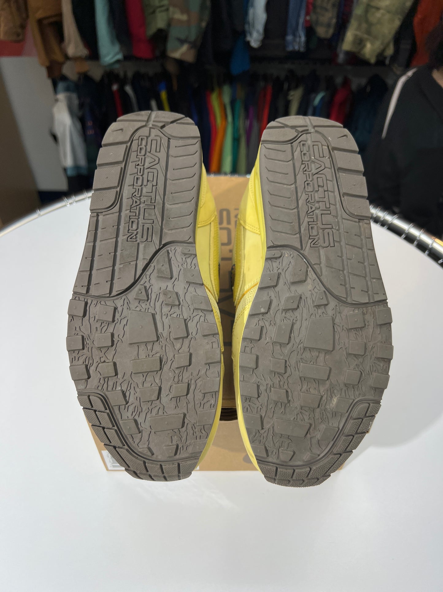 Preowned Travis Scott X Nike Air Max 1 Saturn Gold