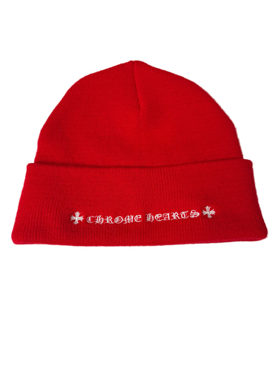 Chrome Hearts Red Watch Cap