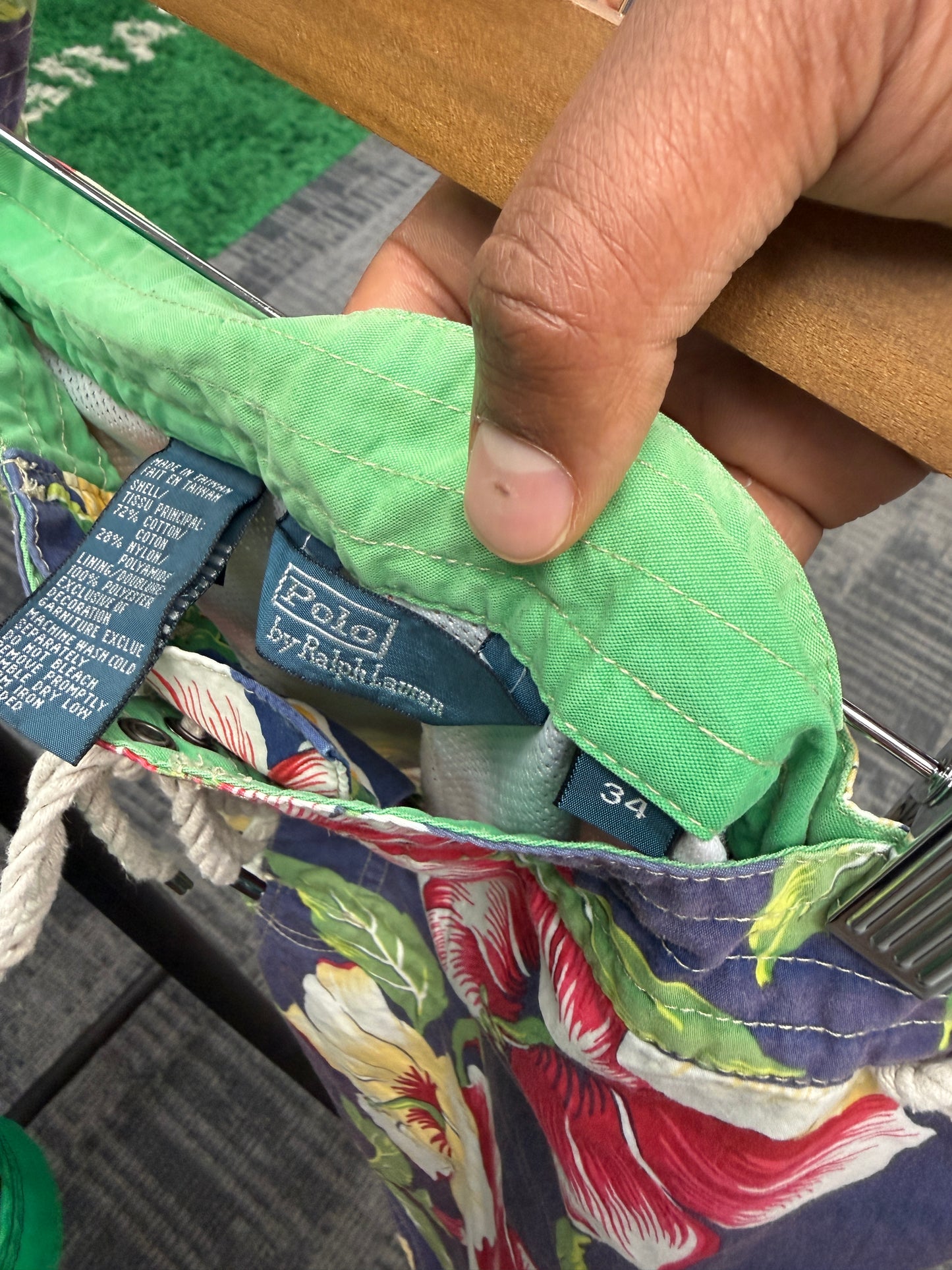 Vintage Polo Ralph Lauren Floral Trunks