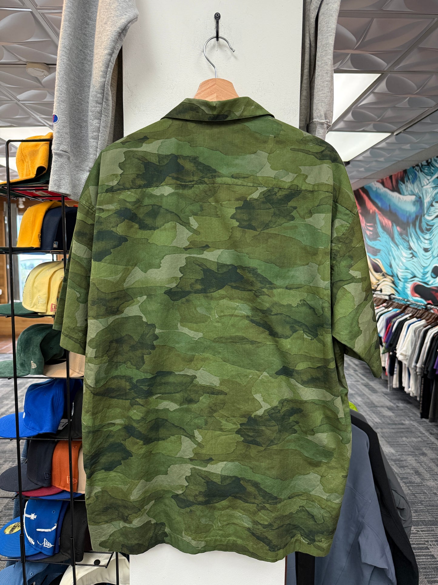 Palm Angels Camo Military Shirt