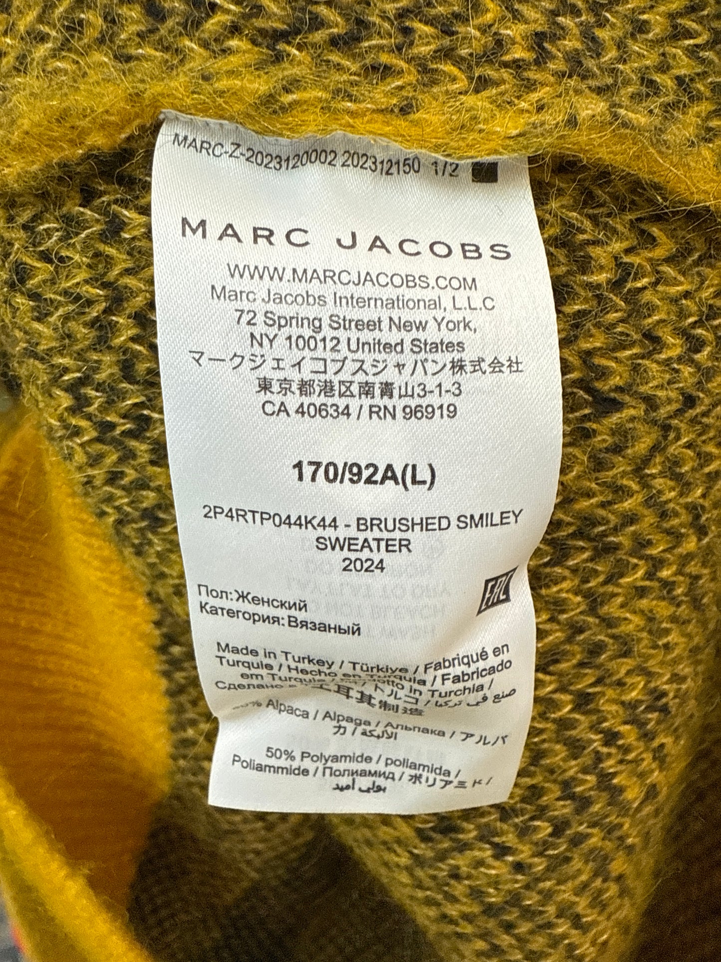 CPFM x Marc Jacobs Smiley Sweater
