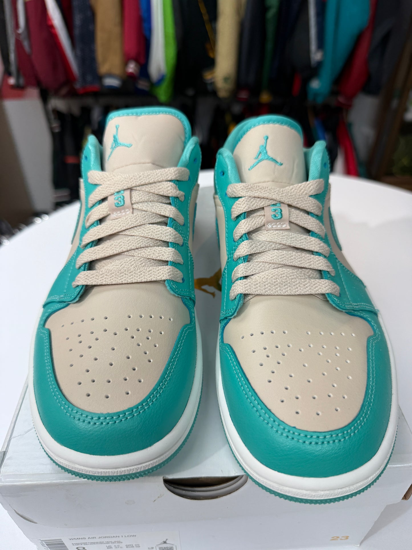 New Tropical Teal Jordan 1 Low