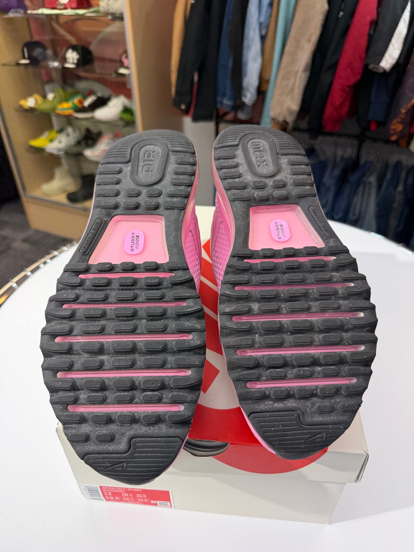 Preowned Stussy Pink Air Max 2013