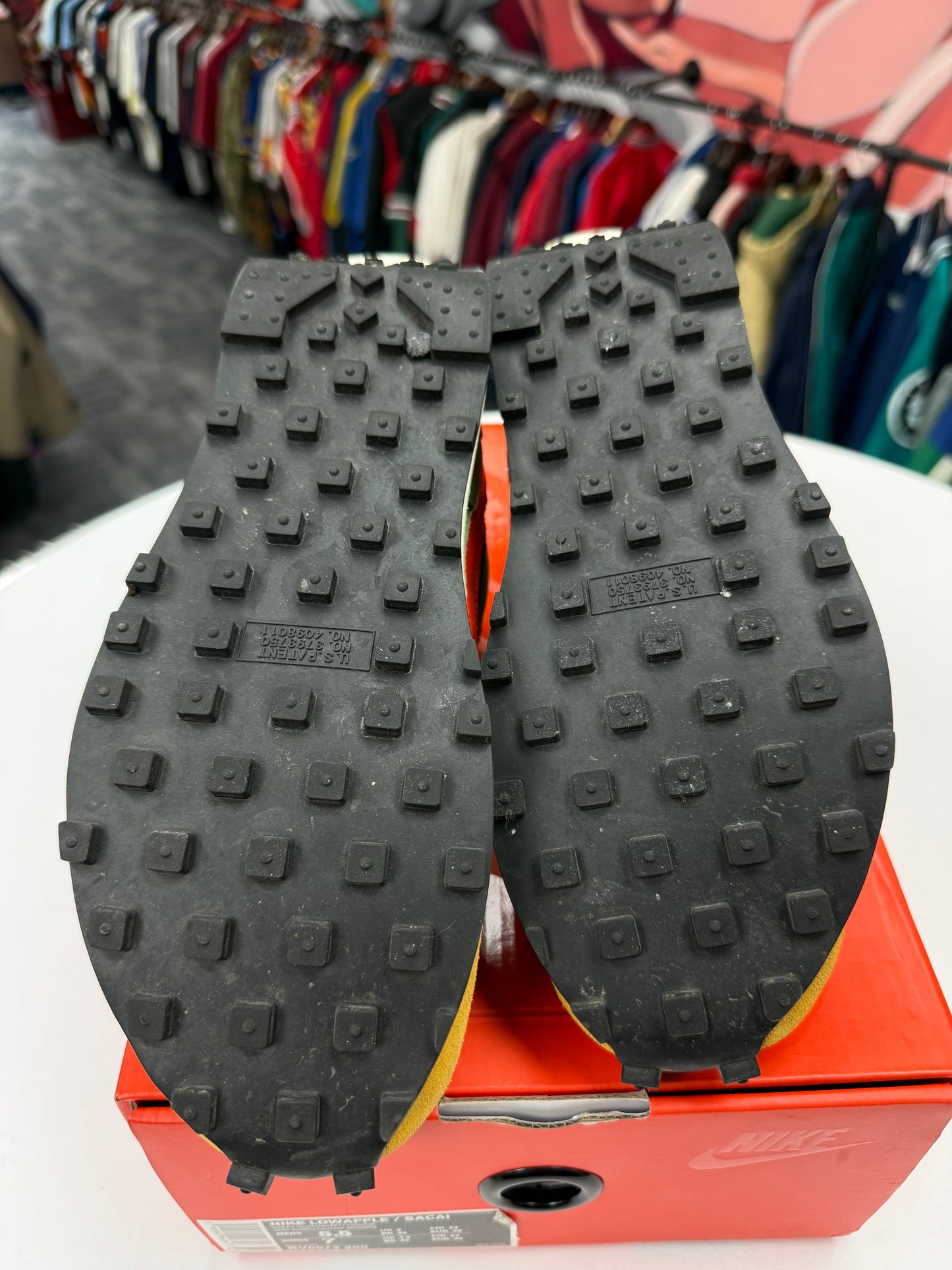 Preowned Green Gusto Sacai Vapor Waffle