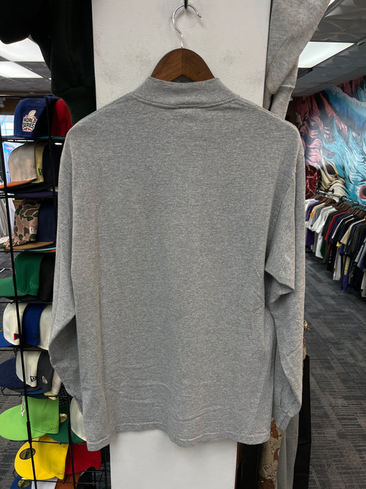 Nike Mock Neck Grey Long Sleeve Tee