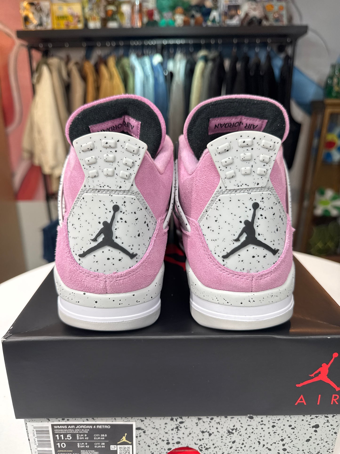 New Jordan 4 Orchid