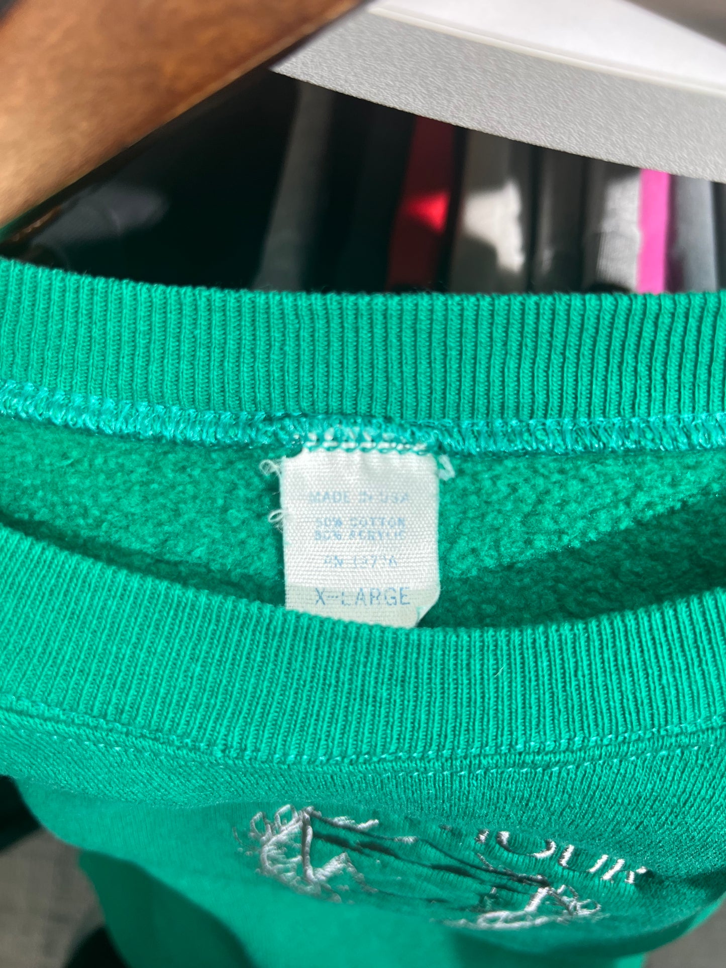 Rush Crest Crewneck Sweatshirt Green/Grey