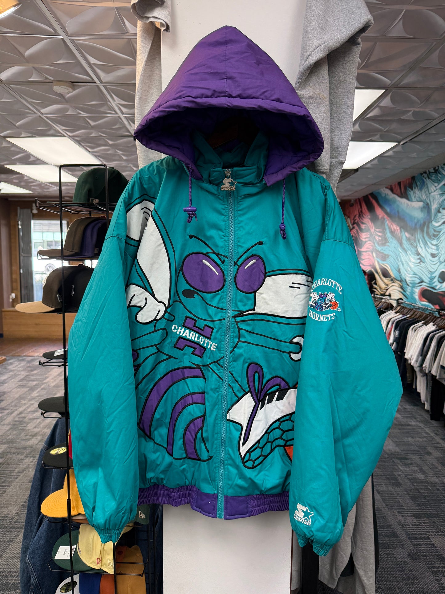 Vintage Charlotte Hornets Big Shot Starter Jacket