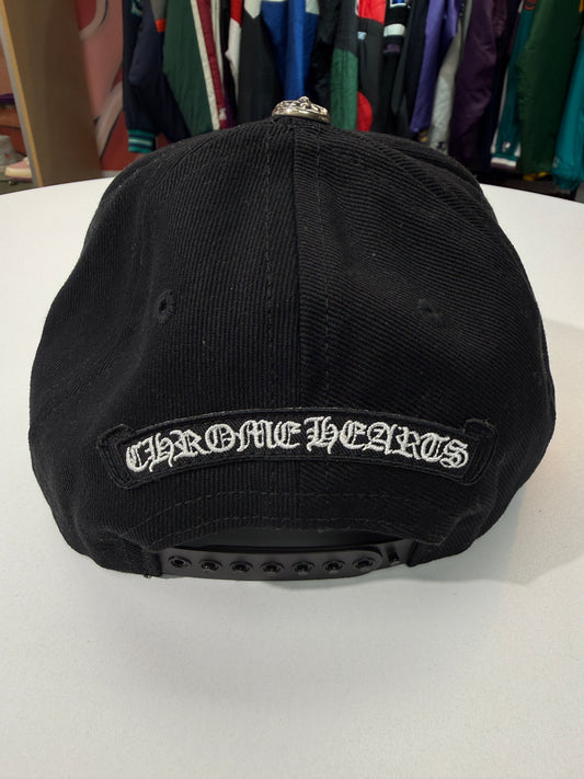 Chrome Hearts Vertical Logo Denim Cap