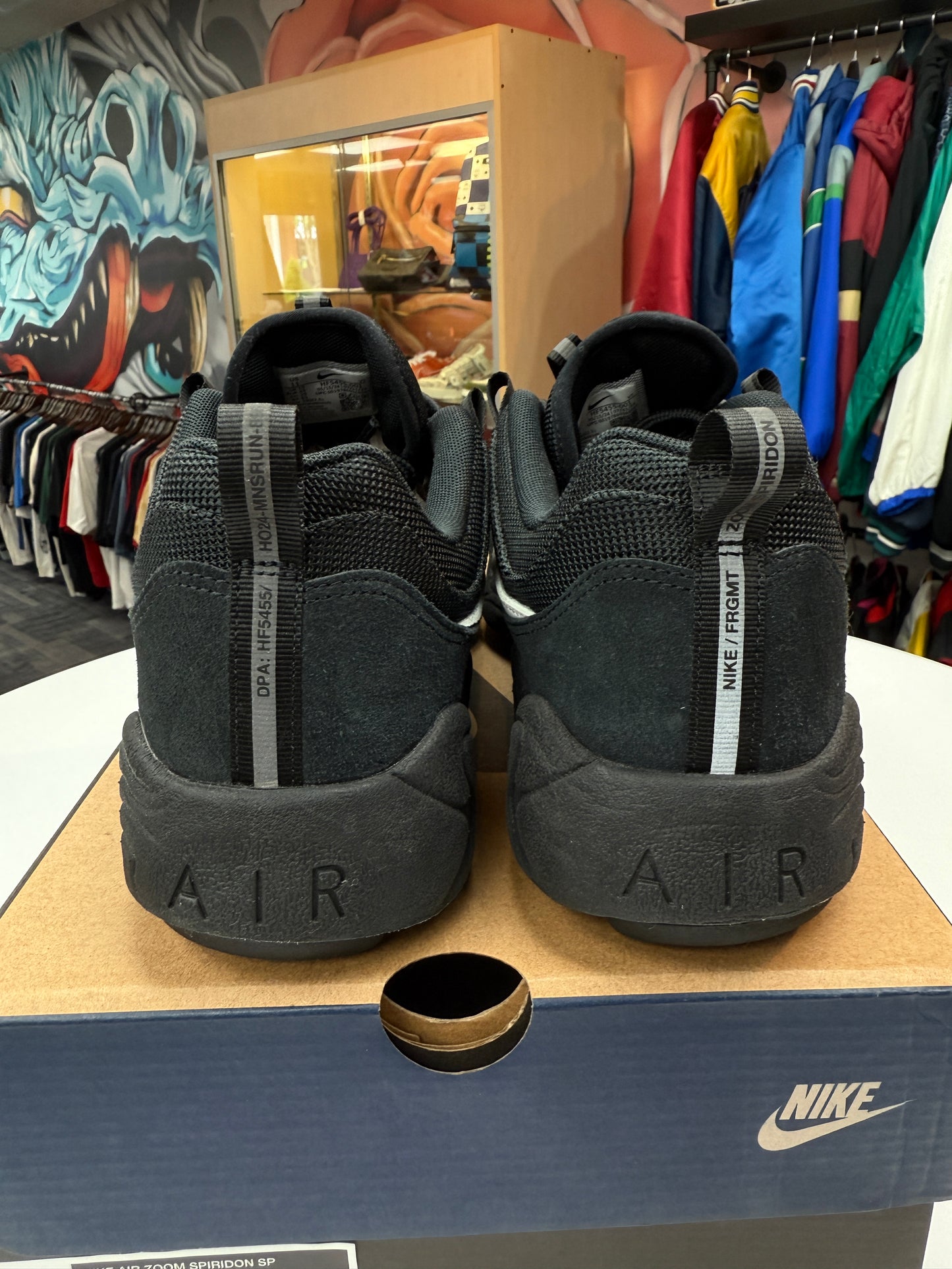 Preowned Fragment Black Air Zoom Spiridon