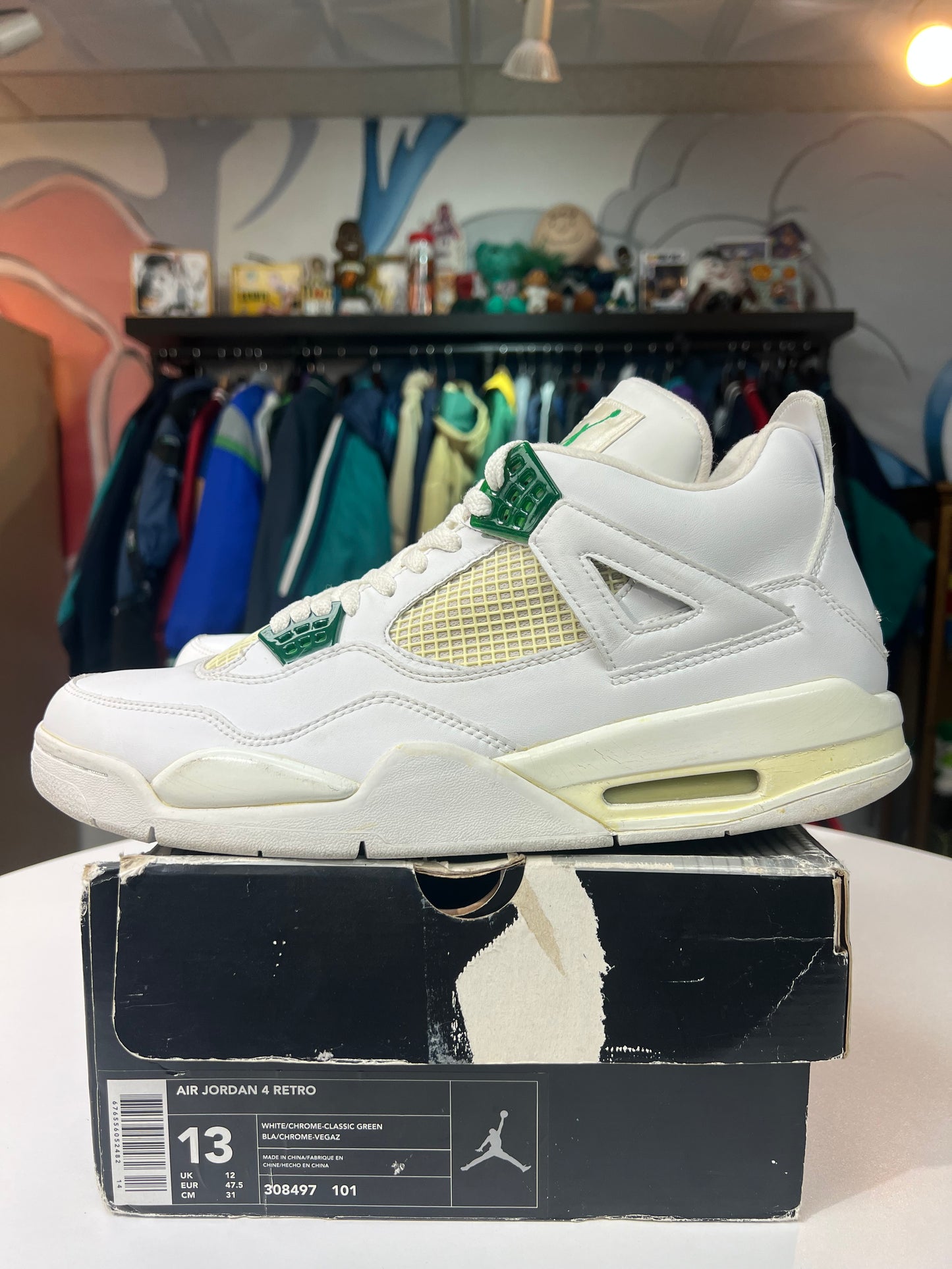 Preowned Jordan 4 Classic Green (2004)