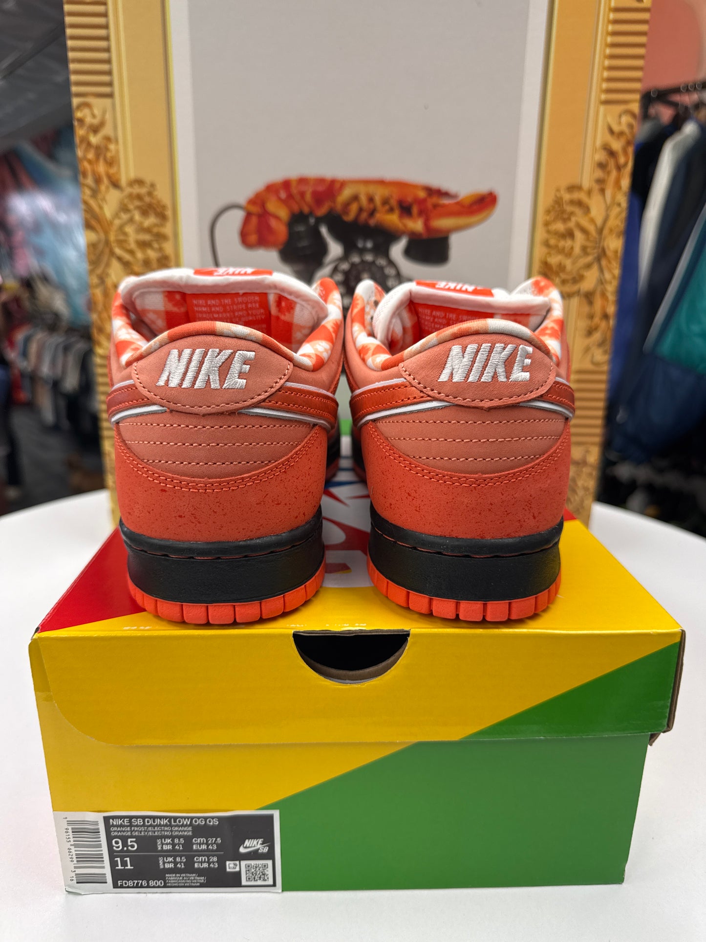 New Nike SB Dunk Low Orange Lobster (Special Box)