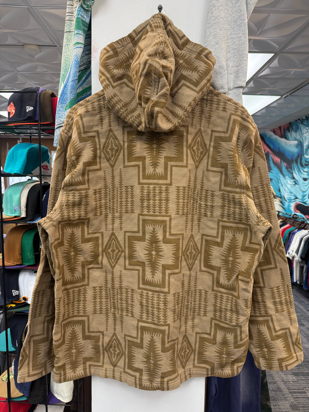 Pendleton Jacquard Brown Hoodie