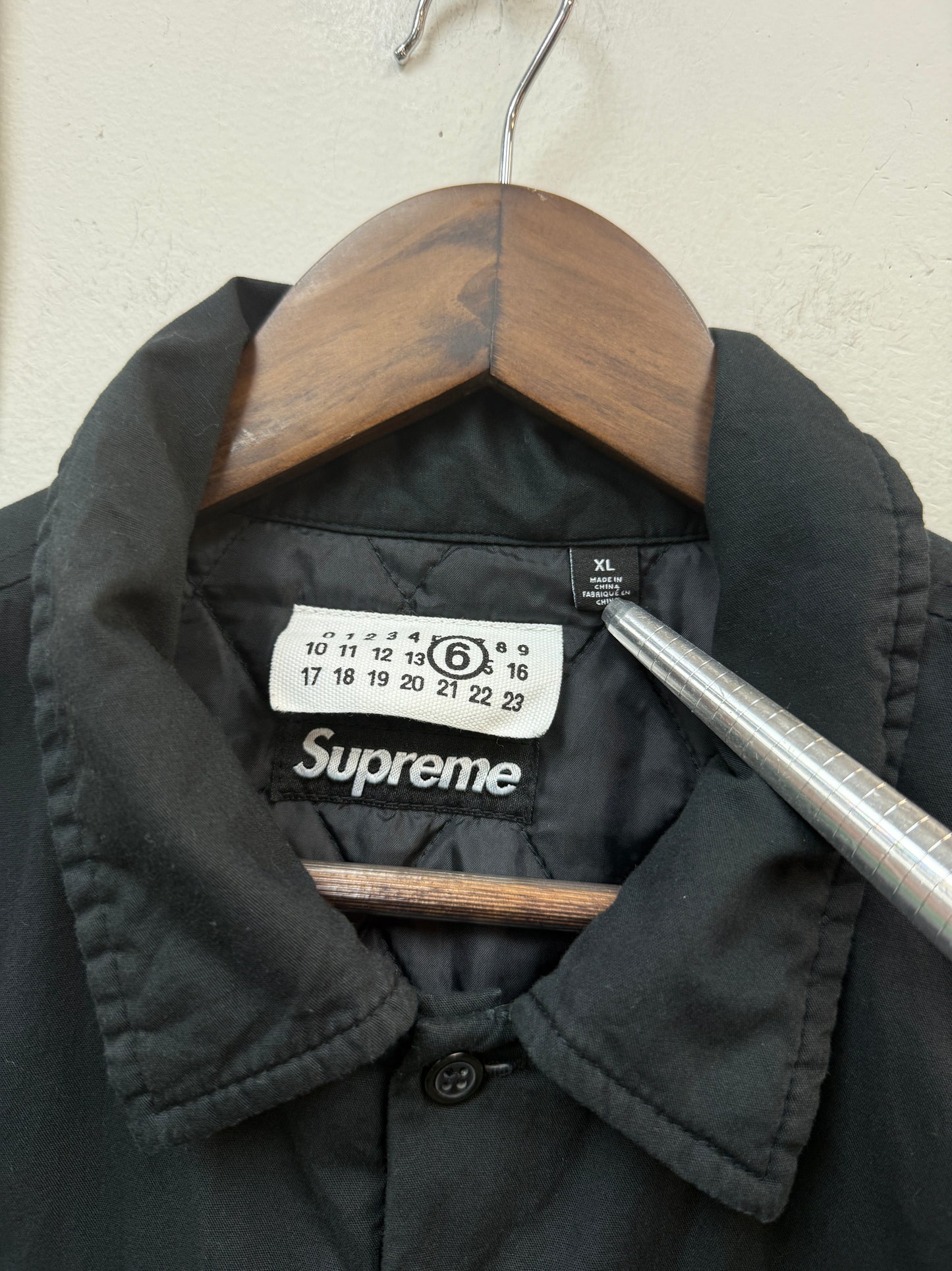 Supreme MM6 ‘Black’ Maison Margiela Padded Shirt
