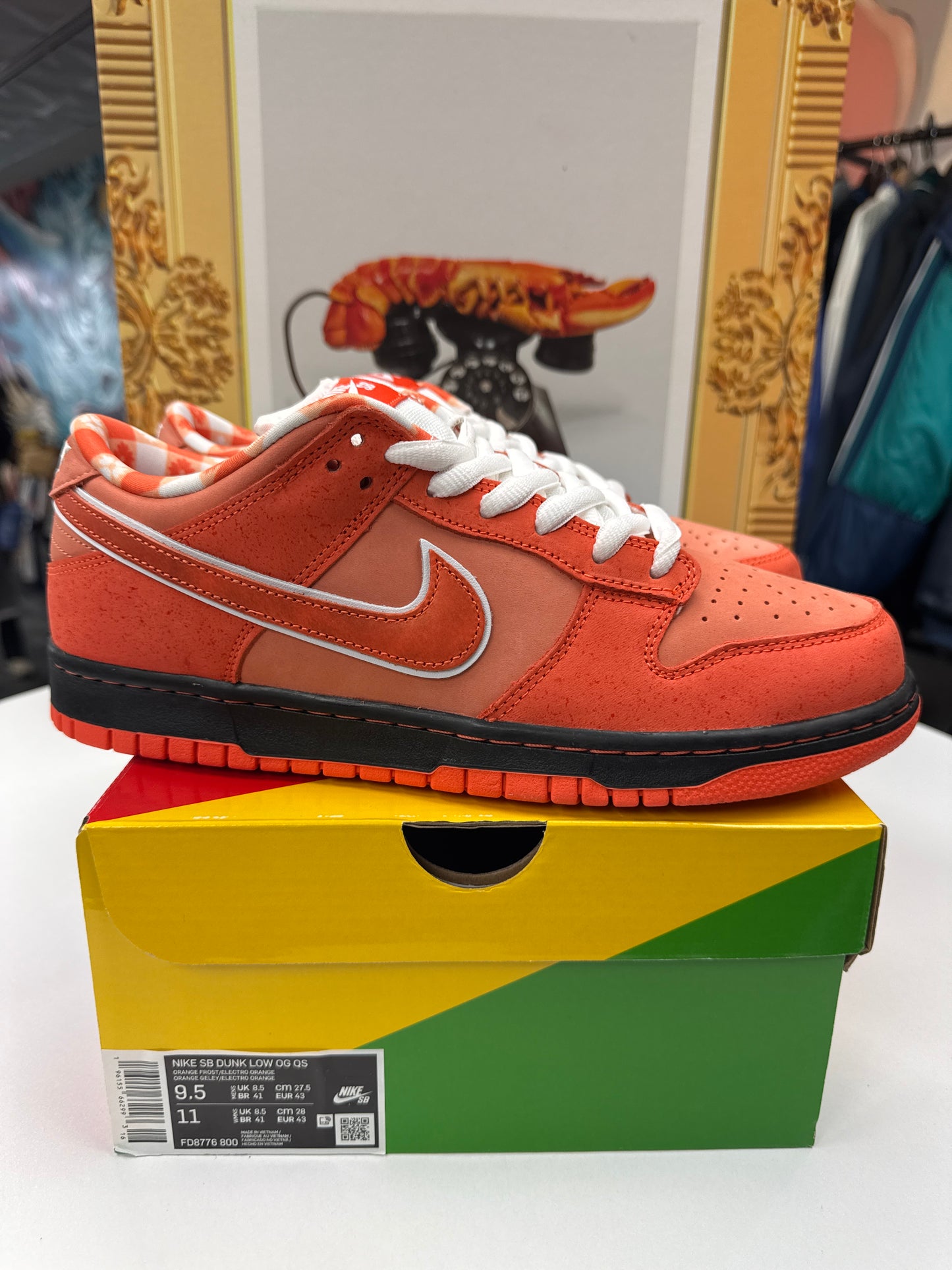 New Nike SB Dunk Low Orange Lobster (Special Box)