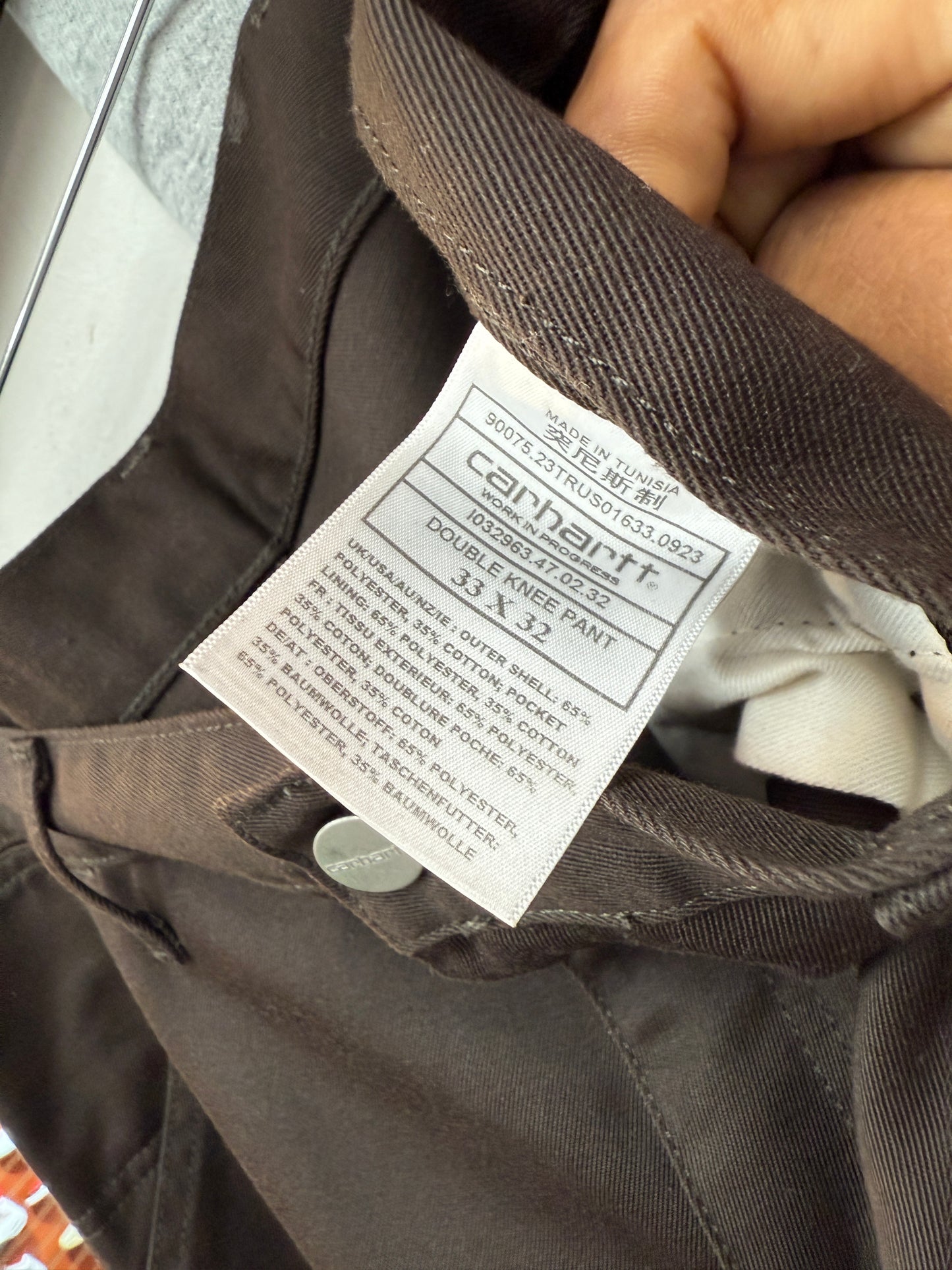 Carhartt WIP Double Knee Brown Pants