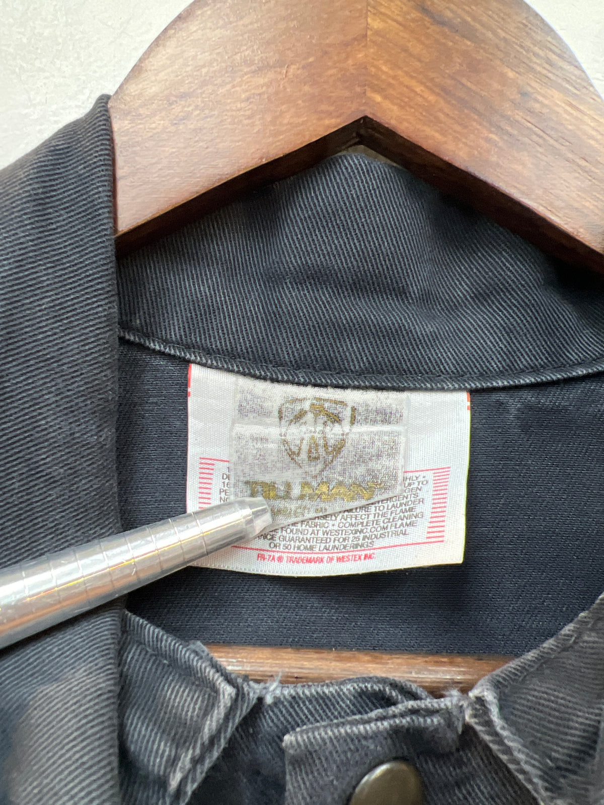 Tillman Onyx Fire Resistant “Weld or Die” Cotton Welding Jacket Charcoal Grey