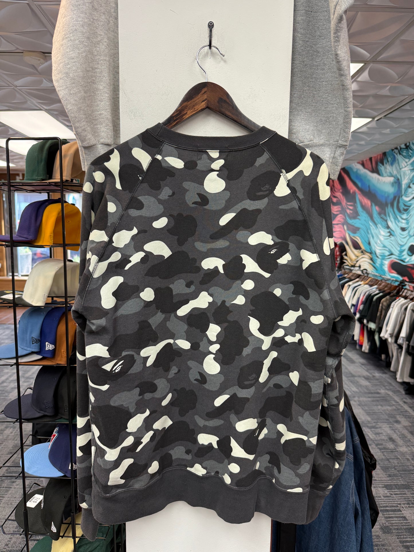 Bape Glow in the Dark Camo Crewneck
