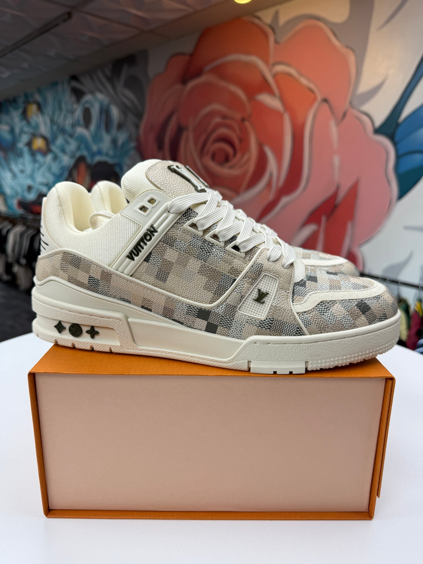 Preowned LV Damoflage Trainer