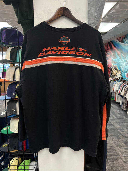 Harley Davidson Northwest Black and Orange Crewneck