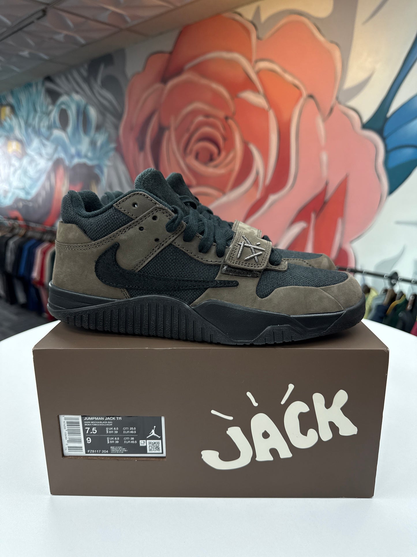 Preowned Travis Scott Jumpman Jack Dark Mocha