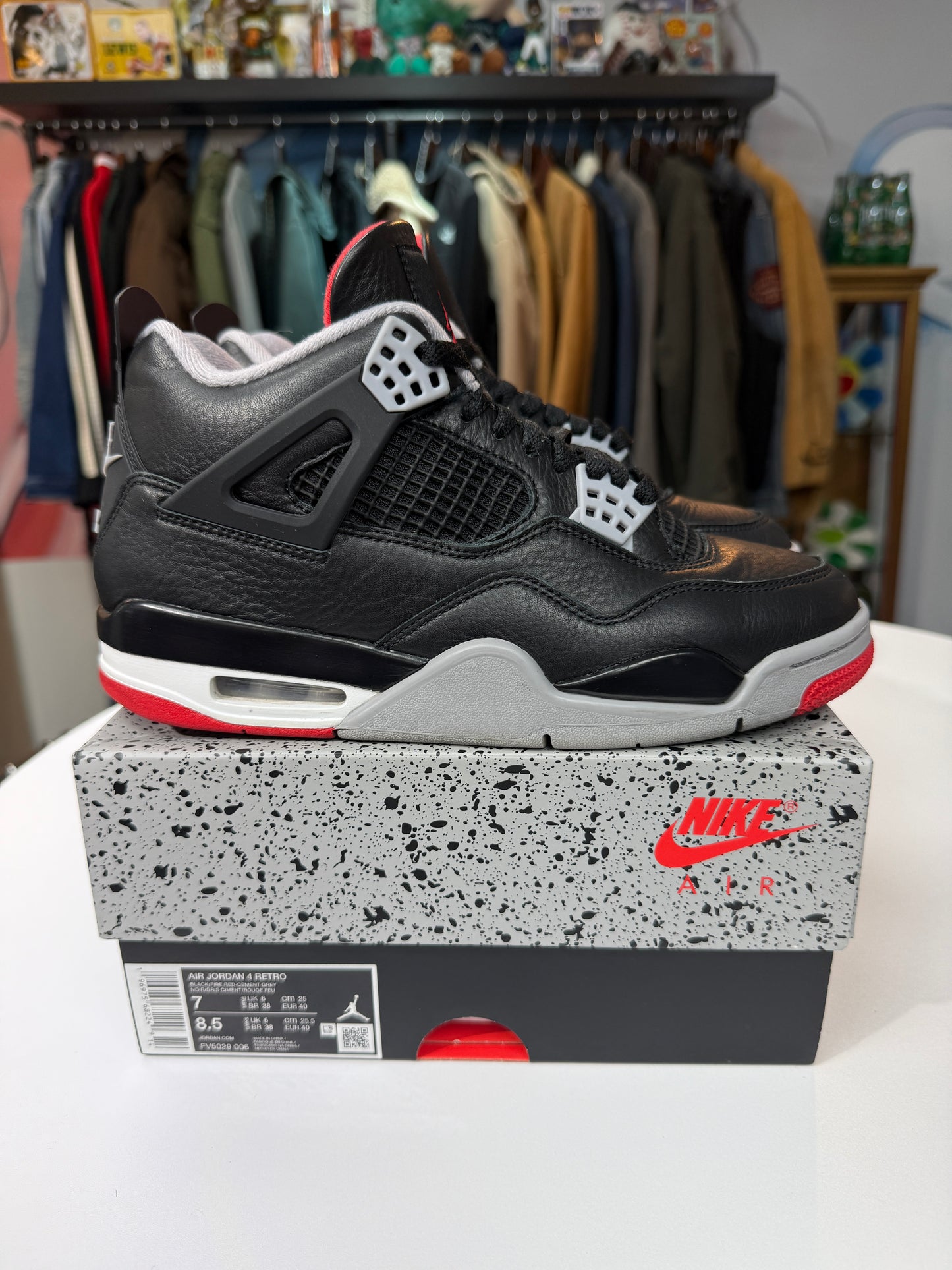 Preowned Reimagined Bred Jordan 4