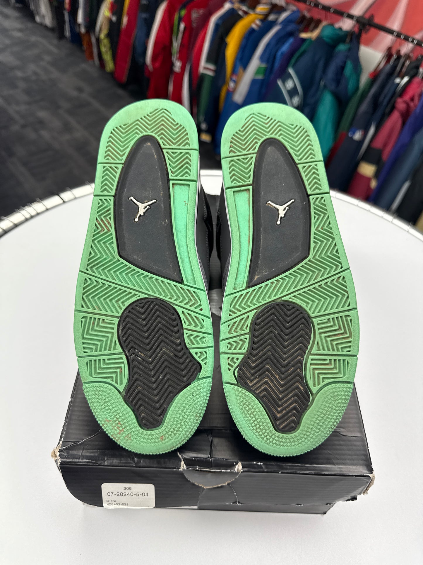 Preowned Jordan 4 Green Glow (2013)
