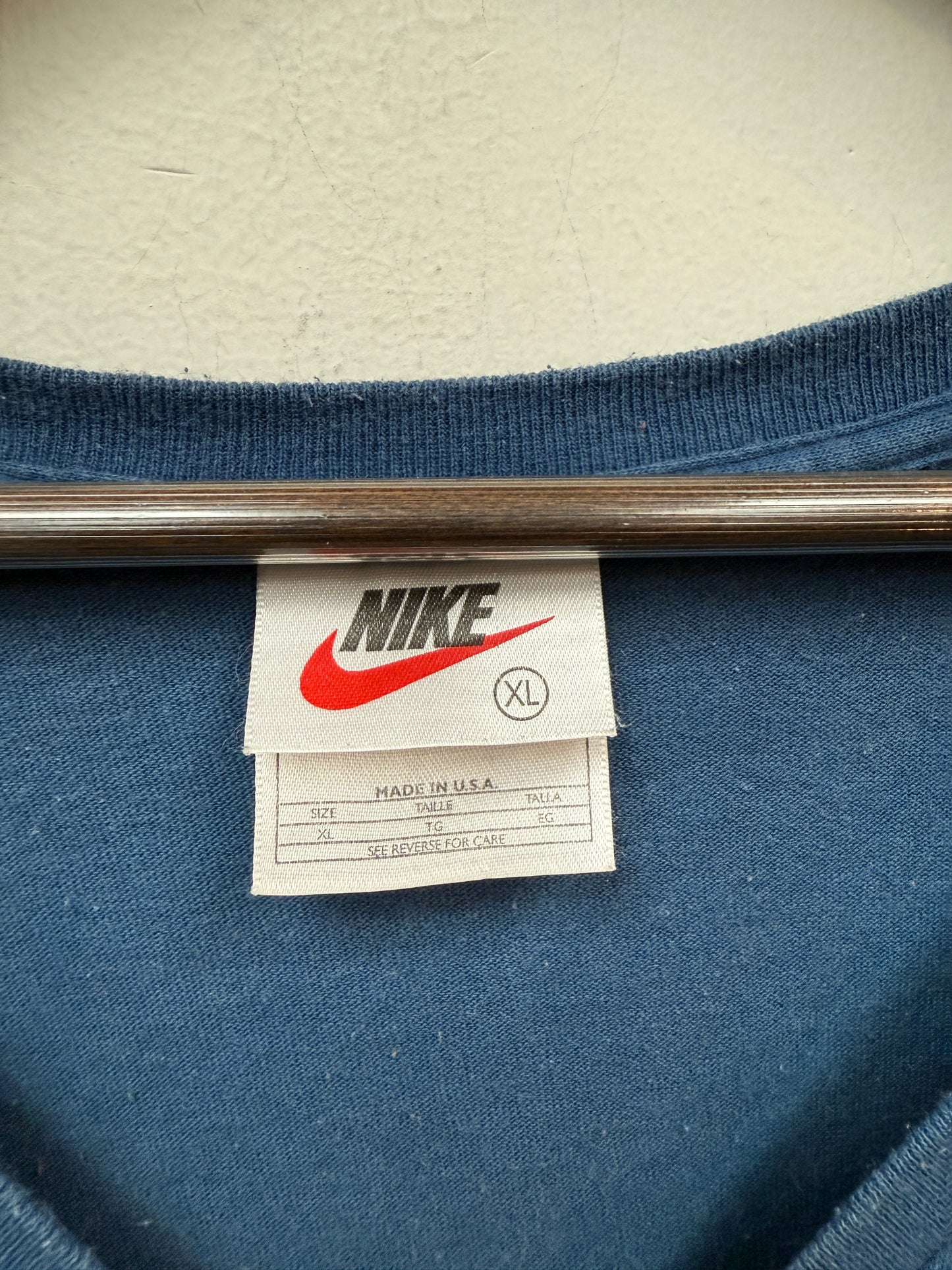 Vintage Blue Nike V-Neck Tee