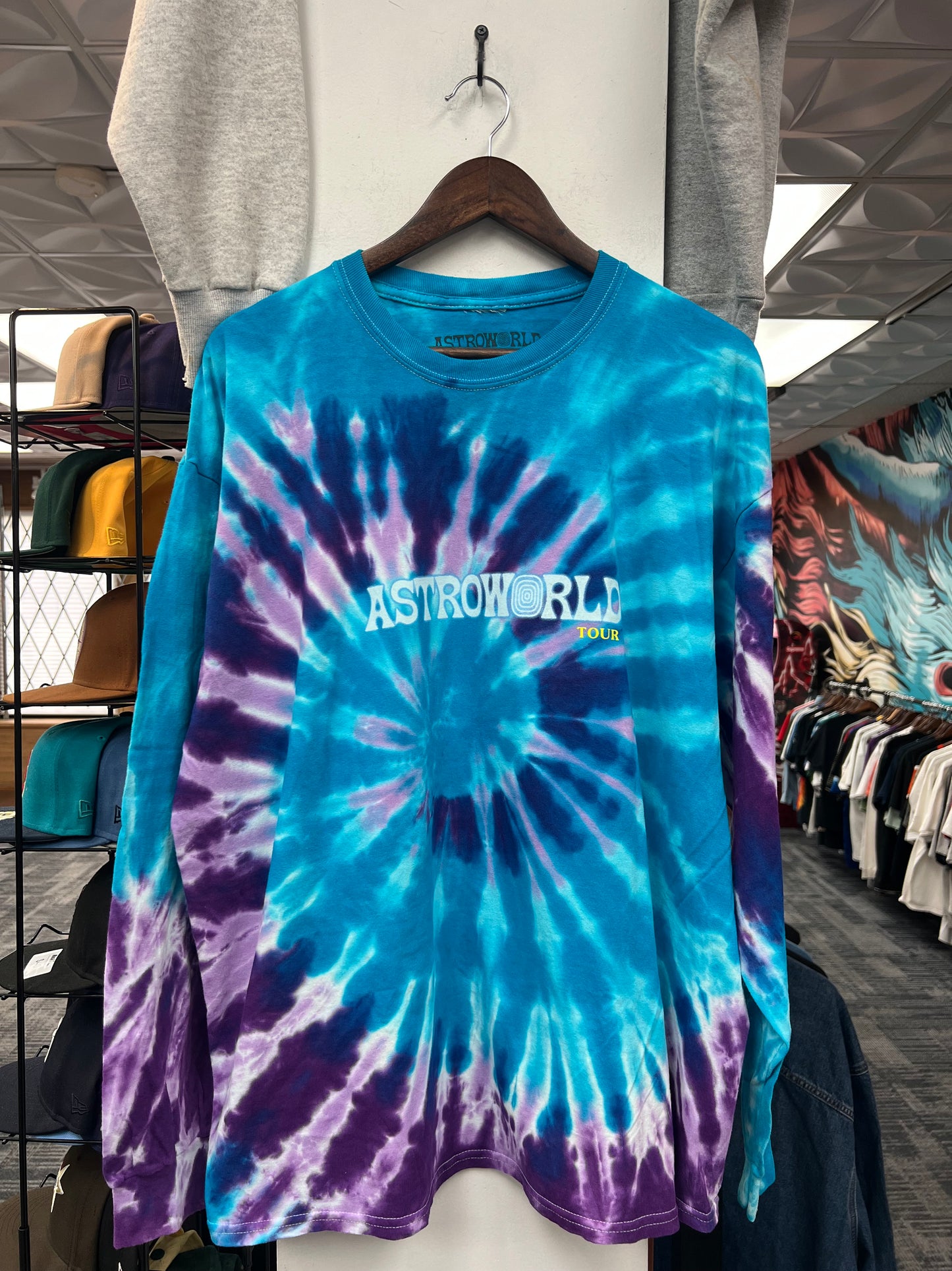 Astro World Tie Dye L/S Tee