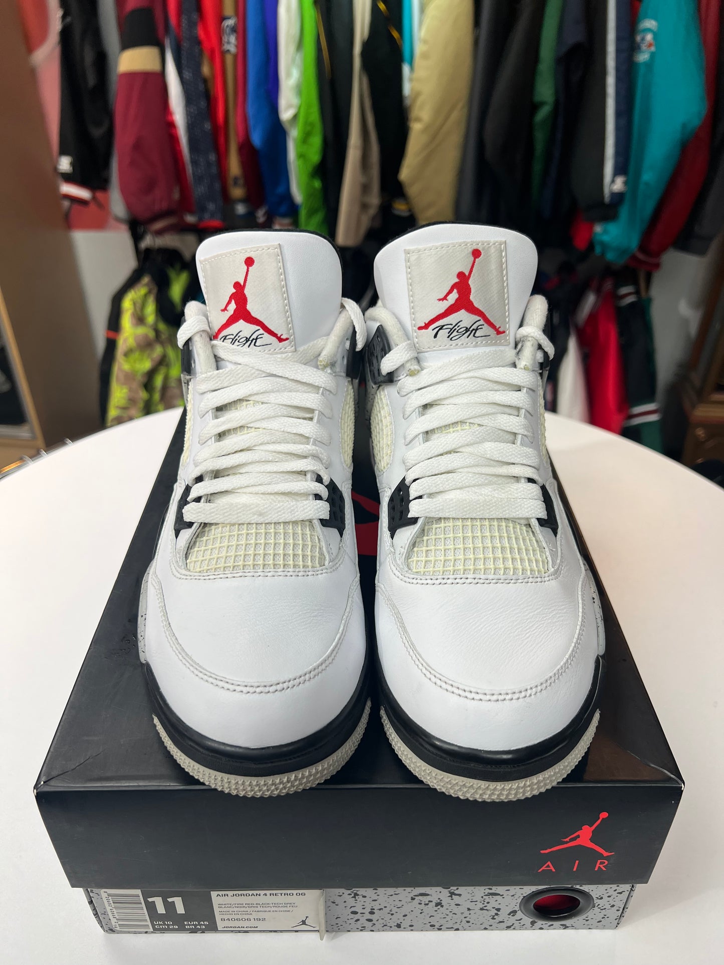 Preowned Jordan 4 Retro White Cement (2016)