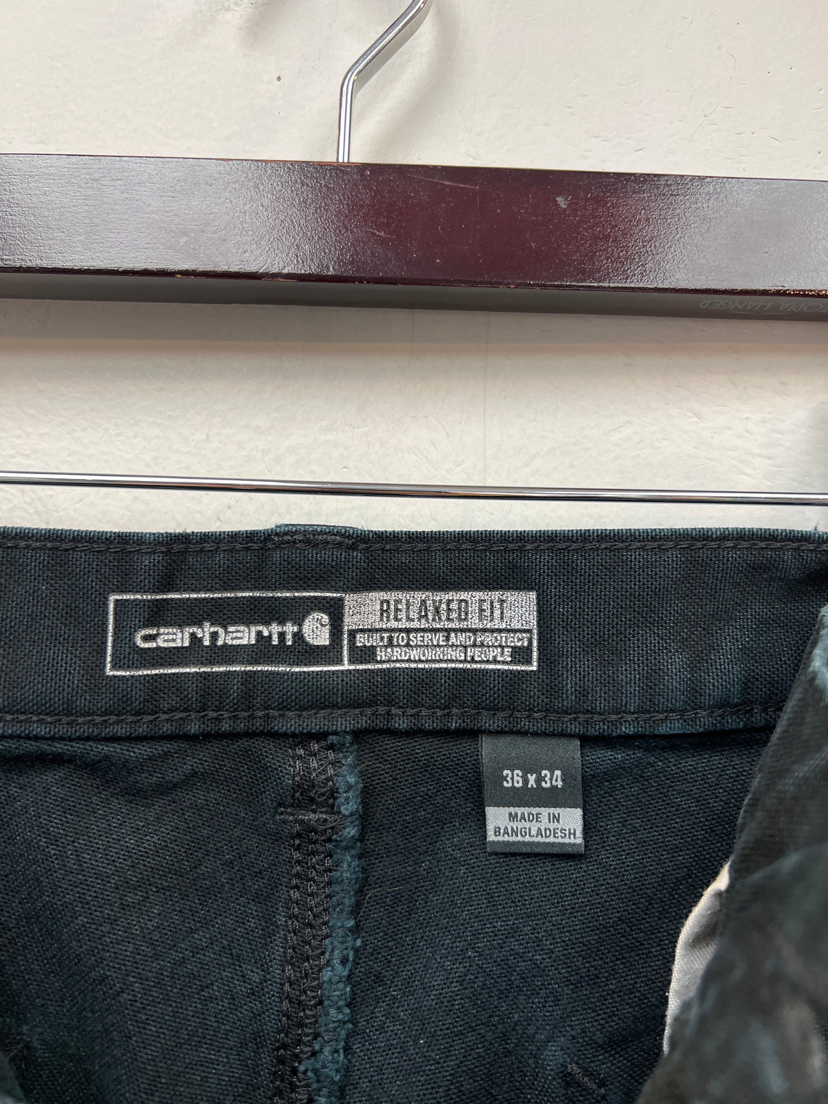 Custom Carhartt Black Double Knee Flared Carpenter Shorts