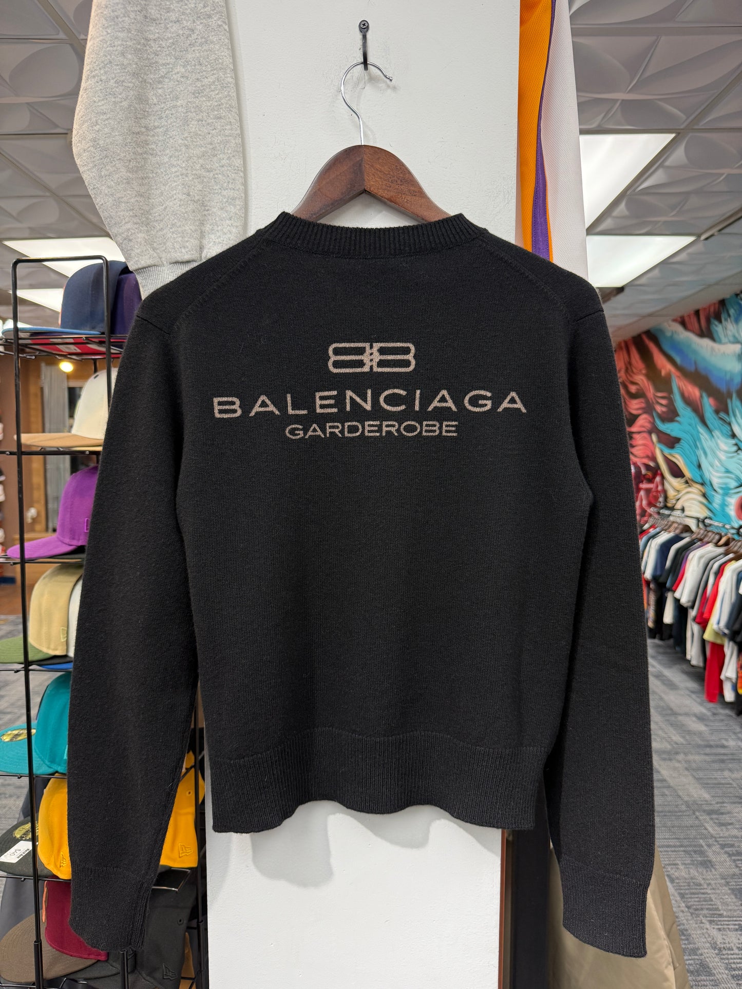 Balenciaga Womans Garderobe Wool Sweater